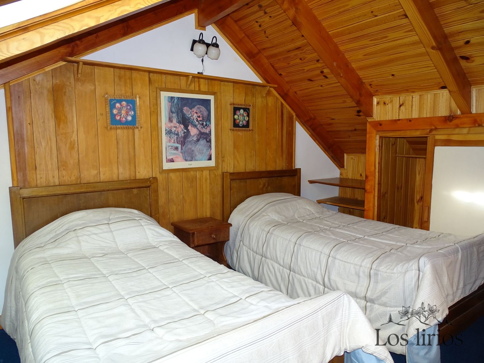 Habitación con camas gemelas Cabaña Los Lirios